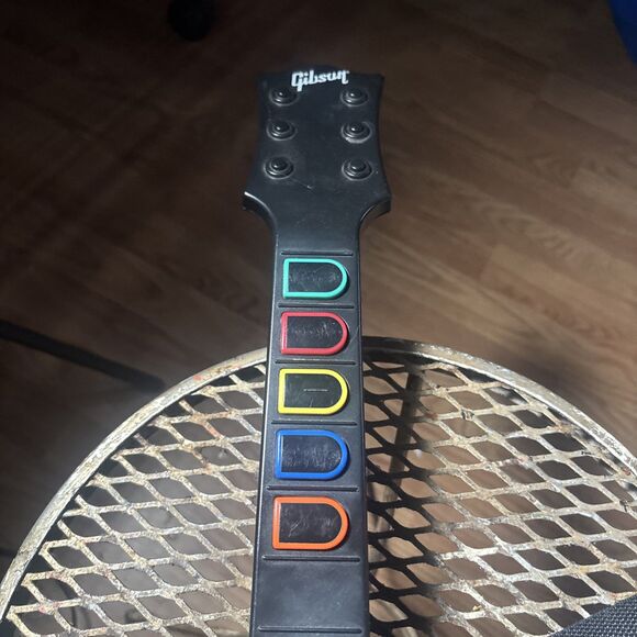 Xbox 360 Wireless Gibson Les Paul Guitar Hero Controller No Battery Cover - Picture 4 of 8